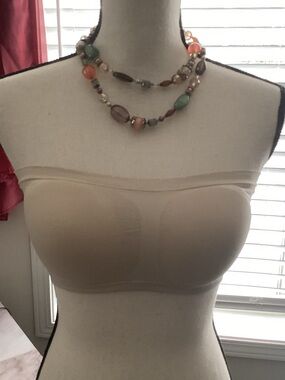 nude padded bra bandeau crop top